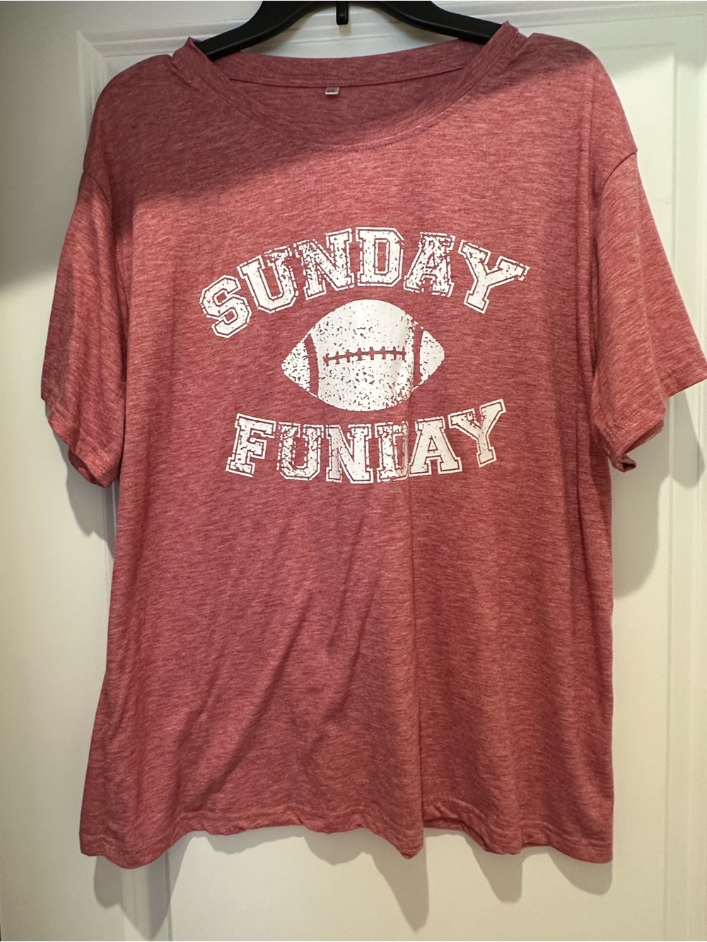 Sunday Funday Football Graphic Tee - Dusty Red